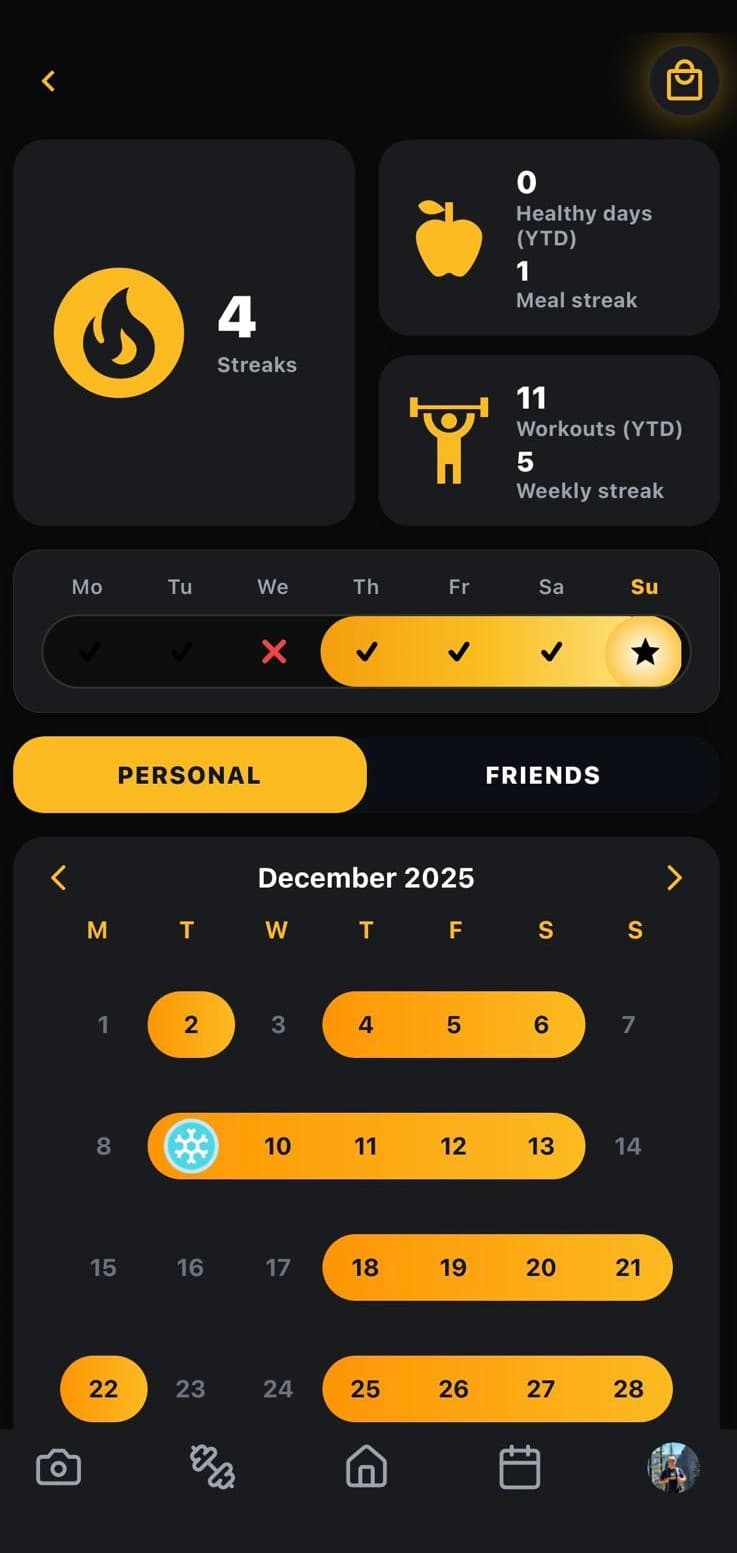 Screenshot Streaks Spotter AI