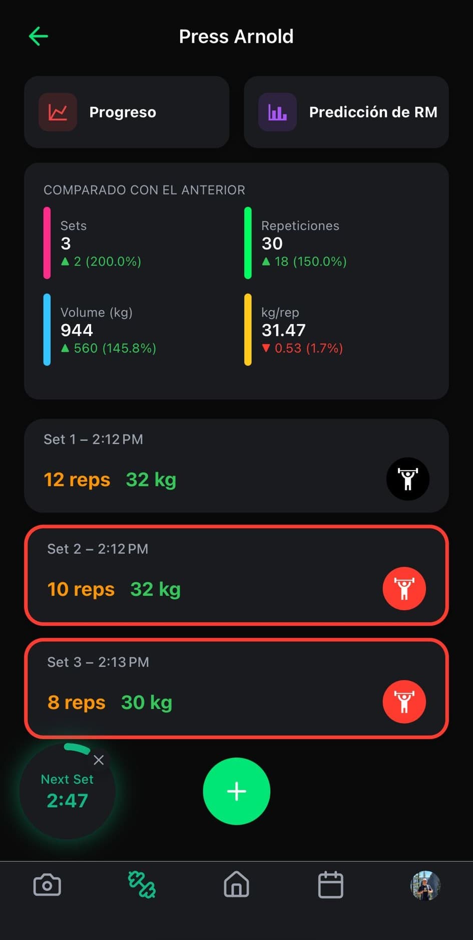 Screenshot Workout Spotter AI